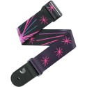 D-Addario Outrun Polyester Strap, Neon Stars 50RUN80