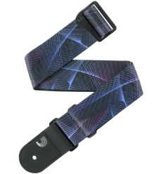 D-Addario Outrun Polyester Strap, Kaleidoscope 50RUN82