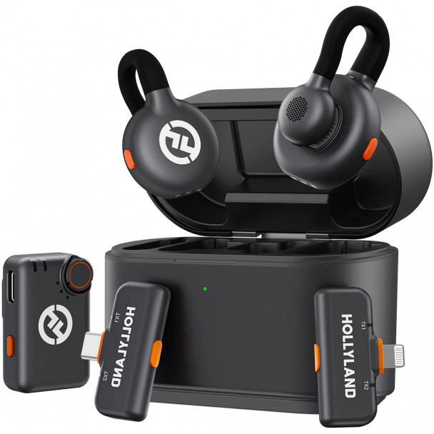 Hollyland LARK M2S Ultimate Combo Sistem Lavaliera Wireless 2.4