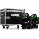 Beamz Nereid1940 Outdoor LED Bee Eye Moving Head with Zoom 2pcs in Flightcase