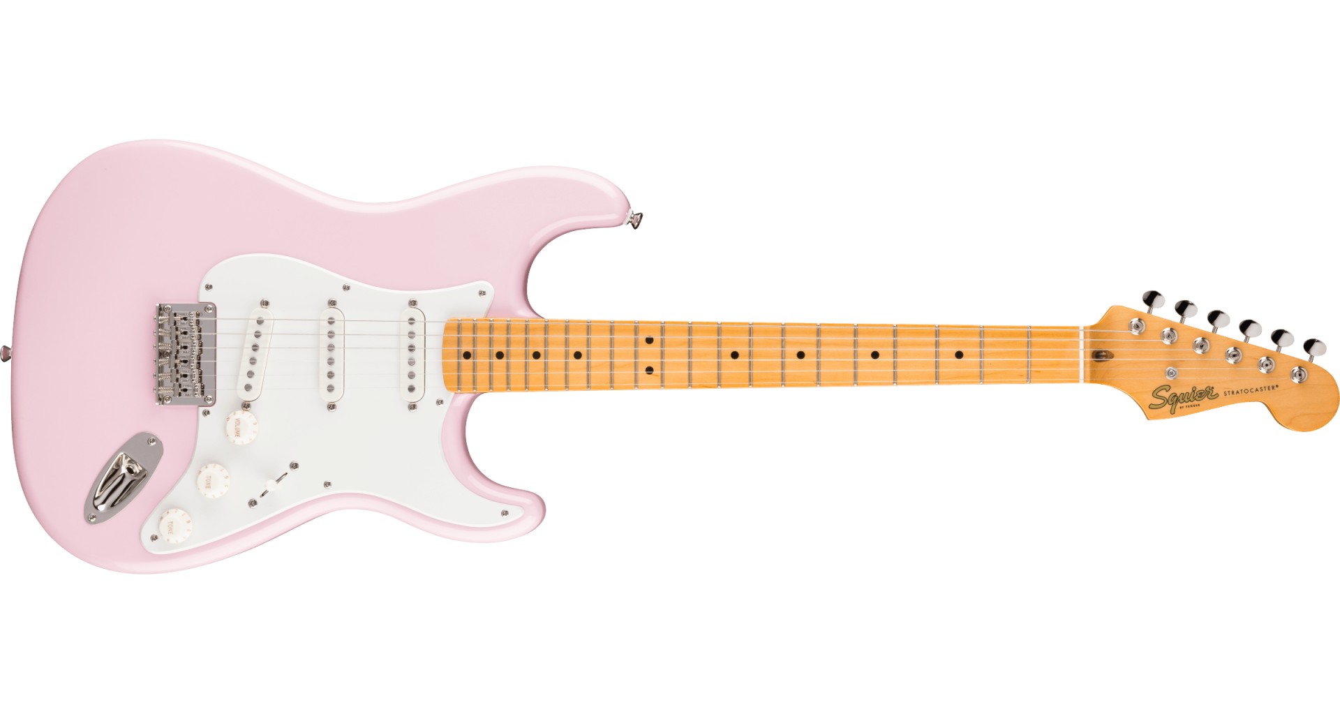 Fender Squier Classic Vibe 50s Stratocaster HT Shell Pink Chitara