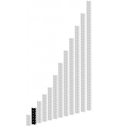 Adam Hall Rack Rail 03 Black