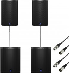 Turbosound iQ15 + iQ18B + stative + cabluri