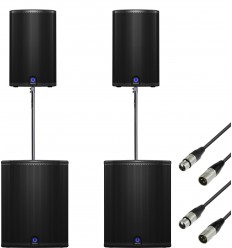 Turbosound iQ12 + iQ18B + stative + cabluri