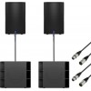 Turbosound Milan M15 + M18B + stative + cabluri
