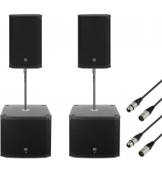 Electro Voice EKX-12P + EKX-15SP + stative + cabluri