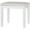 Classic Cantabile Piano Bench Model S White Matte