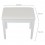 Classic Cantabile Piano Bench Model S White Matte