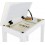 Classic Cantabile Piano Bench Model S White Matte