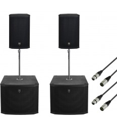 Electro Voice ETX-12P + ETX-18SP + stative + cabluri