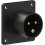 PCE 70x70 straight 16A 3p 6h IP44 black