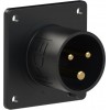 PCE 70x70 straight 16A 3p 6h IP44 TT black