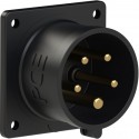 PCE 70x70 straight 16A 5p 6h IP44 TT black