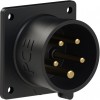 PCE 70x70 straight 16A 5p 6h IP44 TT black