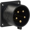 PCE 70x70 straight 32A 5p 6h IP44 TT black