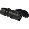 PCE 16A 3p 6h IP44 SHARK (black)