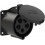 PCE 70x70 mm 32A 5p 6h IP44/IP54 black