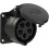 PCE 70x70 mm 16A 5p 6h IP44/IP54 TT black