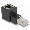 Delock RJ45 mama - RJ45 tata Cat 6A 90° 87861