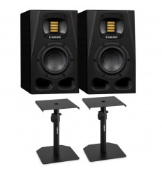 2 x Adam Audio A4V + Stative