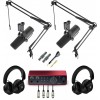 Pachet Podcast 2 Invitati SM7B + Scarlett