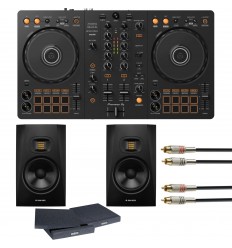 Pioneer DJ DDJ-FLX4 + 2 x ADAM Audio T7V + cablu 2RCA