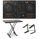 Pioneer DJ DDJ-FLX4 + suport de laptop + stativ controller