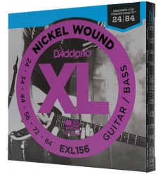 D-Addario 24-84 Fender Bass VI, XL Nickel EXL156