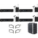 4 x Sennheiser XSW IEM SET (A) + cabluri antena + case rack