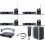 4 x Sennheiser EW IEM G4 (A) + combiner + antena + case rack