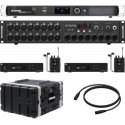 Midas M32C + DL16 + 2 x Sennheiser XSW IEM SET + rack + cablu