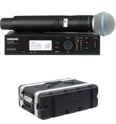 Shure ULXD24 / Beta58 + case 2U