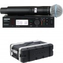 Shure ULXD24 / Beta58 + case 2U