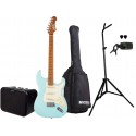 JET Guitars JS-300 BL SSS + Combo portabil si Accesorii