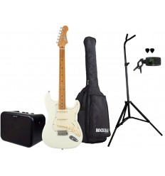 Pachete Zeedo Shop JET Guitars JS-300 OW SSS + Combo portabil si Accesorii