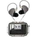 KZ PR1 Black (Balanced) + Peli™ 1010 MicroCase Negru/Transparent