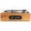 Fenton RP170L Record Player with Record Storage Case Wood
