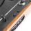 Fenton RP170L Record Player with Record Storage Case Wood