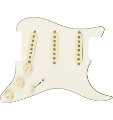 Fender Pre-Wired Strat Pickguard, Tex-Mex SSS, Parchment