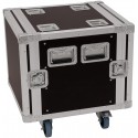 Roadinger Rack PRO 10U 45cm with wheels 10U 450 mm adancime