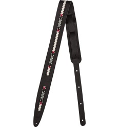 Fender Paramount Acoustic Leather Strap, Black