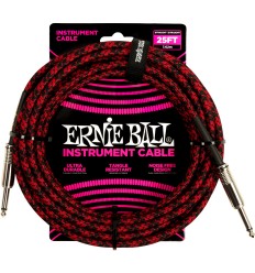 Ernie Ball 6398 Braided 7,6m - Red/Black