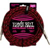 Ernie Ball 6398 Braided 7,6m - Red/Black