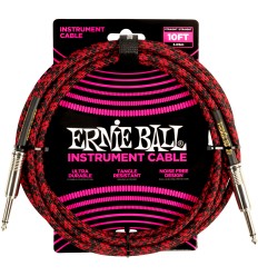 Ernie Ball 6394 Braided 3m - Red/Black