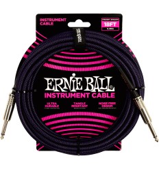 Ernie Ball 6395 Braided 5,5m - Purple/Black (copie) (copie)