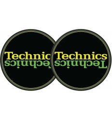 Technics Slipmat Logo Galben Dublu