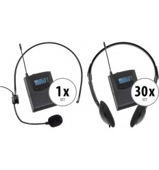 Pronomic Silent Guide V2 Museum Set cu 30 Casti + 1 Transmitator