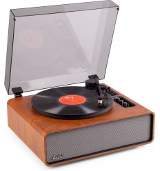 Audizio Laredo Premium Record Player Dark Brown
