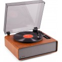 Audizio Laredo Premium Record Player Dark Brown