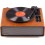 Audizio Laredo Premium Record Player Dark Brown